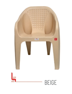 Labh Polymers Bubble Beige Virgin Plastic Chair, Weight : 2400 Gram