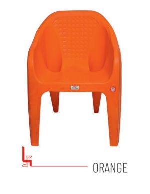 Labh Polymers Bubble Orange Virgin Plastic Chair, Weight : 2400 Gram