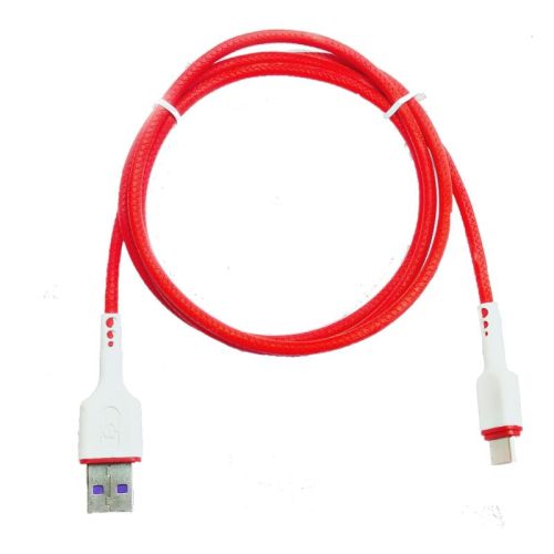 Red USB To C Type Data Cable, For Electronics Industries, Feature : Premium Quality, High Strength