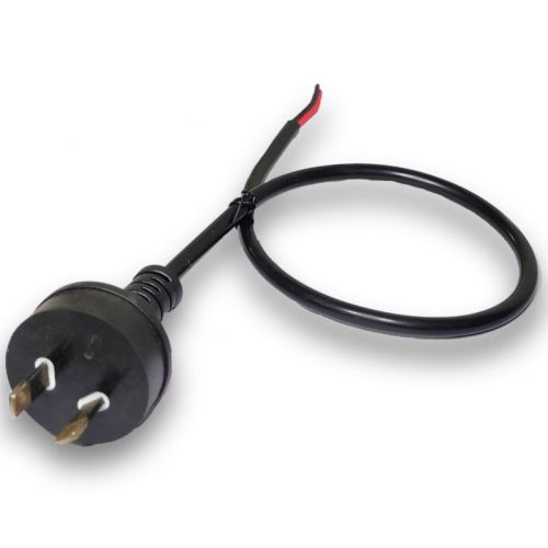 Black Austrtalian 2 Pin Plug Power Cord, For Electric Appliance