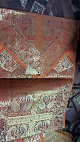 Silk Table Runner, Color : Brown 15x17Inch For Centrestrip