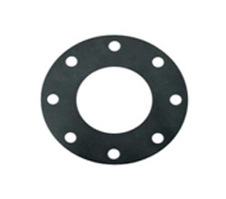 Black Round Polished Rubber Flange Gaskets, For Industrial, Size : Standard