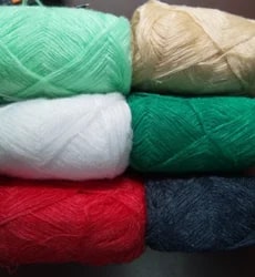 Dyed Cotton Semi Knitted Yarn, Technics : Machine Made