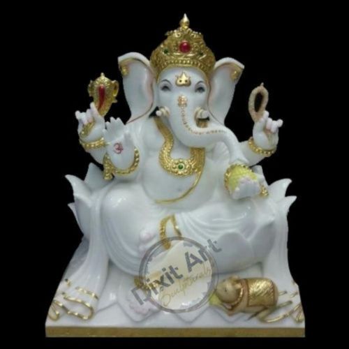Marble Ganesh Statue, Packaging Type : Carton Box