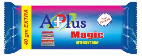 Blue A Plus Magic Detergent Soap, For Cloth Washing, Packaging Type : Plastic Packet