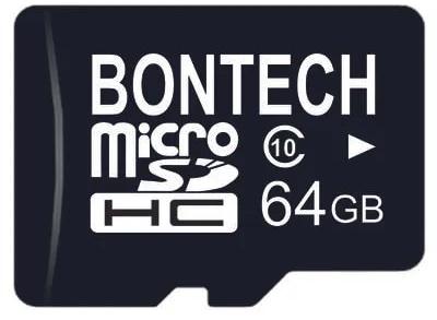 Black Bontech 64 GB Memory Card, For Mobile, Size : Standard