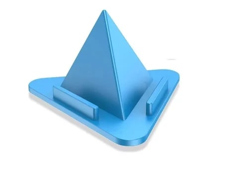 Jpy Plain Plastic Polished Pyramid Mobile Stand Standard