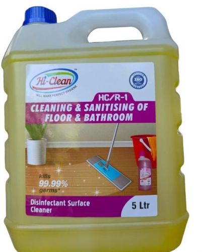 Yellow Liquid 5 Litre Disinfectant Surface Cleaner, Packaging Type : Plastic Cane