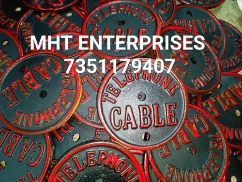 Cast Iron Telephone Cable Route Marker, Dimension : 100mm Dia Length 460mm