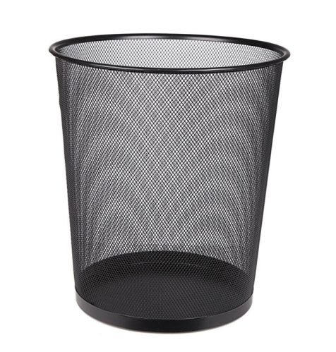 Black Metal Mesh Dustbin, For Residential Waste Storage, Shape : Round