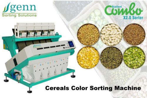 1500-2000kg Pneumatic Cereals Color Sorting Machine, For Food Industry