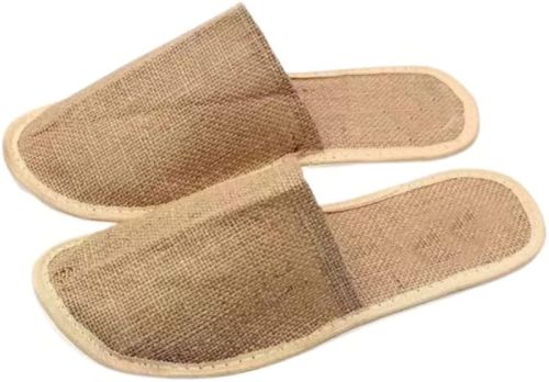 Plain Mens Jute Bathroom Slippers, Color : Brown