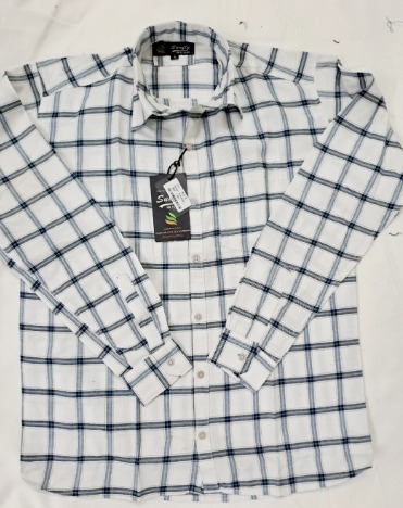 Cotton Mens Fancy Checked Shirt, Feature : Anti-Wrinkle, Anti-Shrink