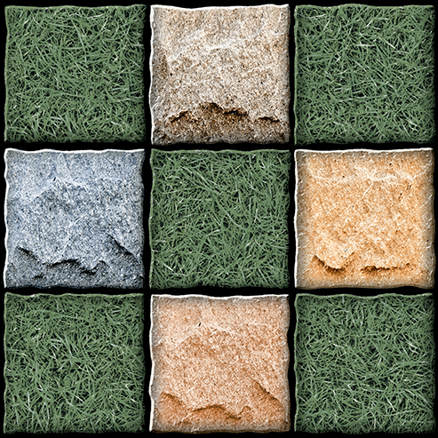 Multicolor 23007 Digital Vitrified Parking Tile, For Outdoor