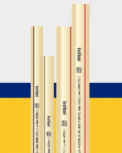 INFLUX CPVC Pipe, Length : 3 & 6 mtrs