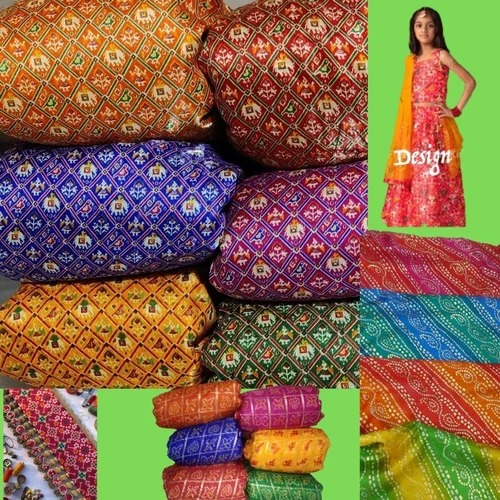 Multicolors Banglori Printed Fabric