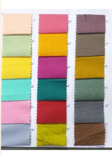 Multicolour Cotton Magic Slub Fabric