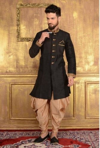 Silk Plain Sherwani Fabric, Width : 44 Inches/ 112 Cm