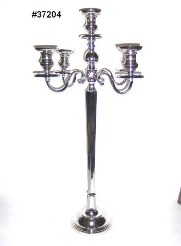 Polished Aluminium Dreamy Metals Handicrafts  Four Arm Candle Holder, For Table Centerpiece, Coffee Shop