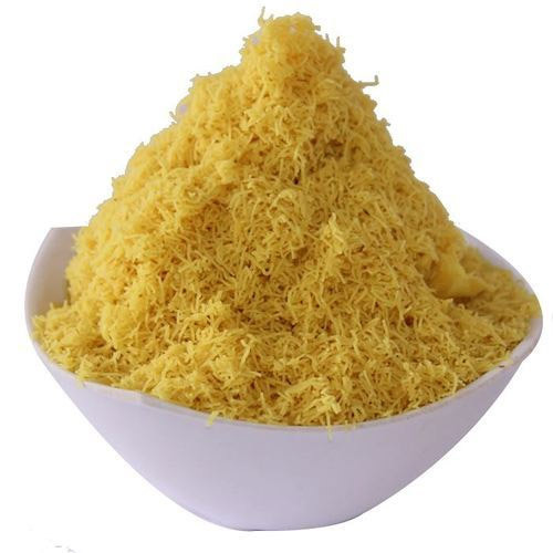 Yellow Jini Sev Namkeen, For Snacks, Packaging Type : Plastic Packet