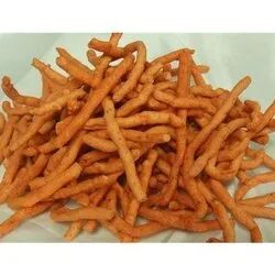 Orange Tikha Gathiya Namkeen, For Snacks, Style : Fresh