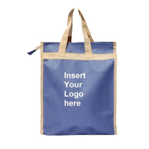 Printed Polyester Customize Shopping Hand Bags, For Casual, Advertising, Gift, Closure Type : Zipper