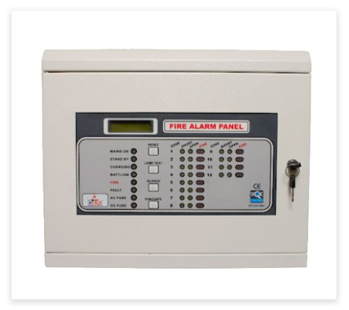 Caramel White 12 Zone Fire Alarm Panels
