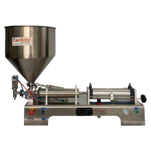 Piston Polished Stainless Steel Liquid Filling Machine, For Bottle Water, Soft Drink, Juice, Operating Type : Semi Automatic