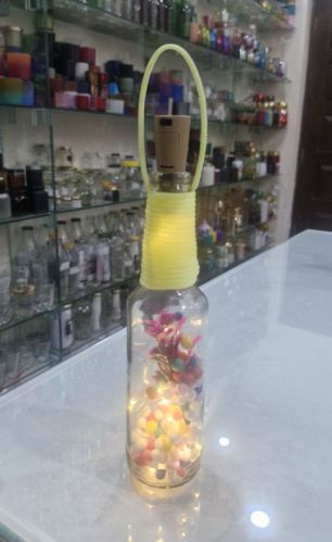 Transparent True Overseas Decorative Glass Bottles, Capacity : 275ml