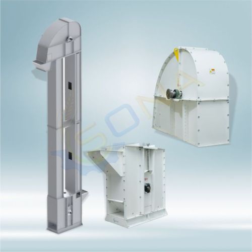 Rice Mill Bucket Elevators, Color : White Blue