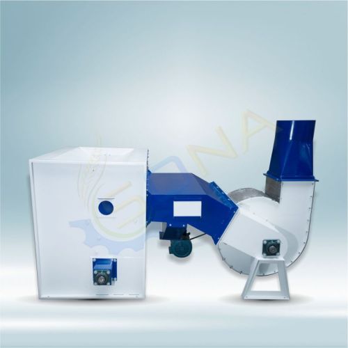 White Blue SS Husk Aspirator With Blower, For Mills