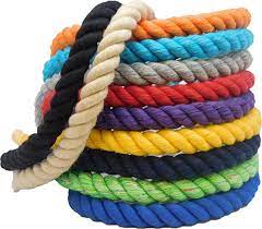Cotton Twisted Ropes, For Industrial, Size : Standard