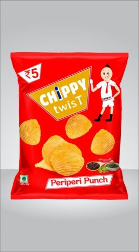 Printed Chips Packaging Pouch, Closure Type : Heat Seal
