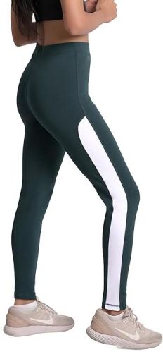 Multicolor Mehrang Straight Fit Poly Lycra Designer Gym Wear Leggings, Gender : Ladies