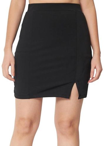Ladies Formal Slit Pencil Mini Skirt, Size : XL, XXL