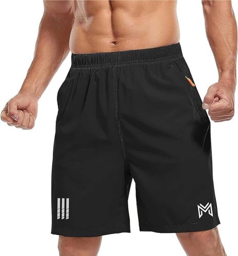 Poly Lycra Black Mens Shorts