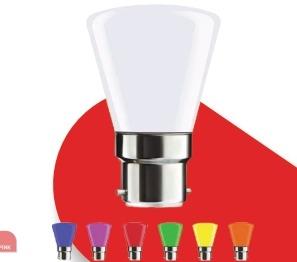 IMEE-ALC 0.5 Watt Cone Shape Colour LED Bulb