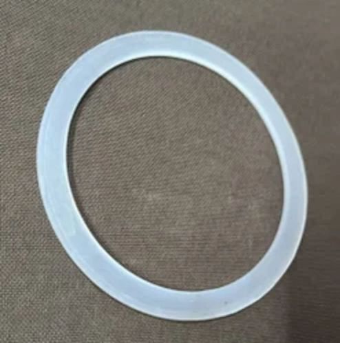 White Round Plain Silicone Rubber Gasket, For Industrial, Packaging Type : Packet