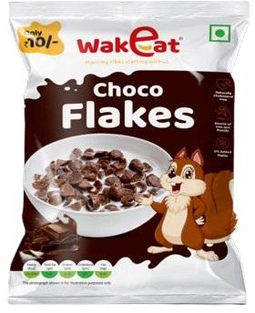 Brown Crunchy Wakeat Choco Flakes, For Breakfast Use, Taste : Sweet