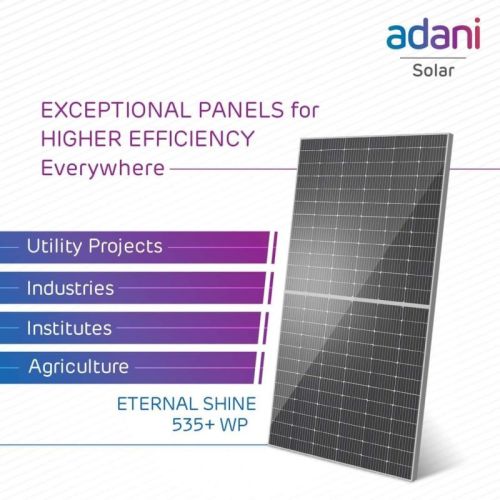 Adani Mono Half Cut Solar Panel, For Industrial, Toproof