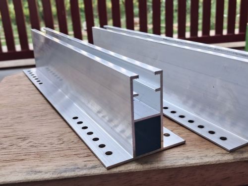 Metal Polished Aluminium Monorail, Color : Silver