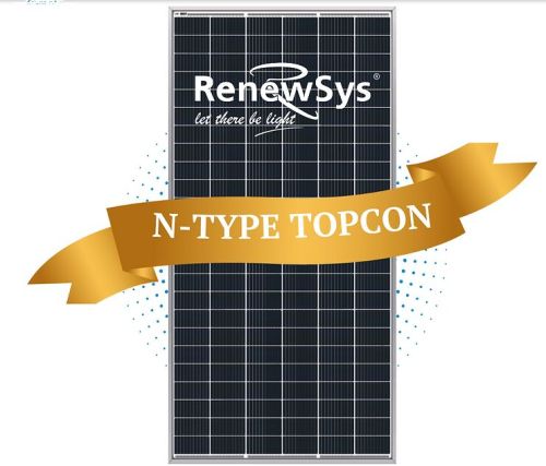 Renewsys Topcon Solar Panels, For Home, Hotel, Industrial, Industry, Toproof, Certification : CE Certified