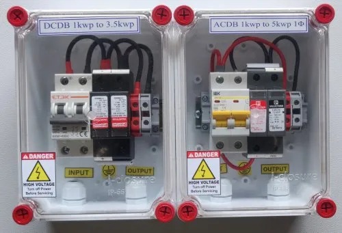 Rectangular 230-600V Solar Acdb Dcdb Box, For Factories, Home, Mills, Certification : ISI Certified