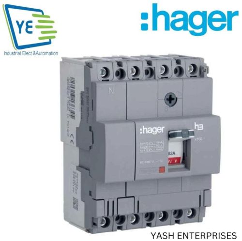 Hager MCCB X160 100a 4p 18ka (hda101z)