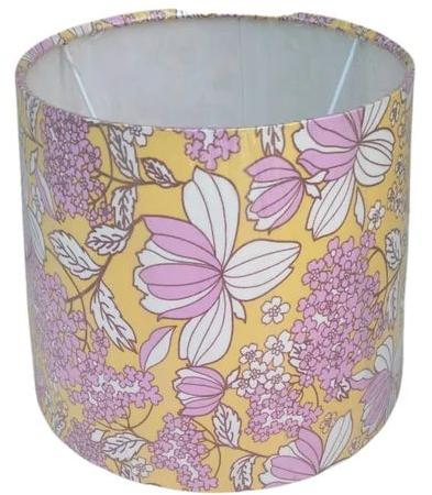 Floral Printed Cotton Lamp Shade, Technics : Hand Made, Machine Made