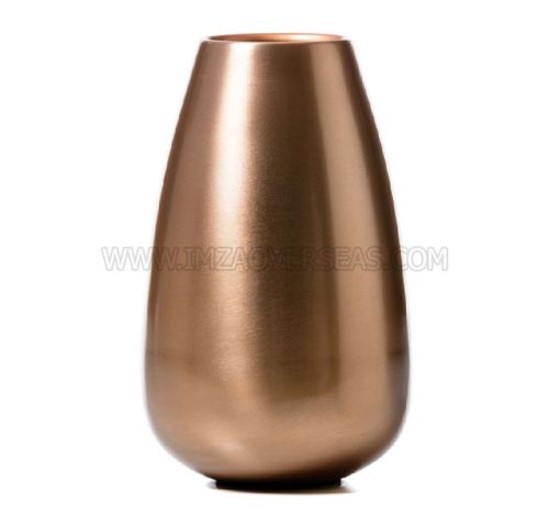 Polished Copper Flower Vase, For Decoration, Speciality : Attractive Design, Durable, Fine Finished