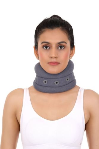 Dolphin Grey Plain Cotton Soft Cervical Collar, For Neck, Feature : Adjustable