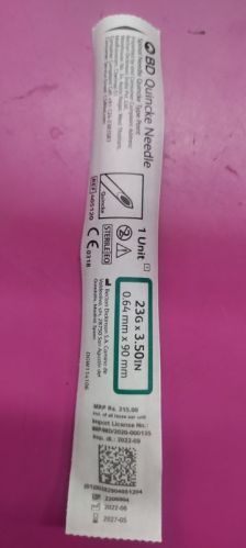 Spinal Needle BD 18 To 27 for Hospital