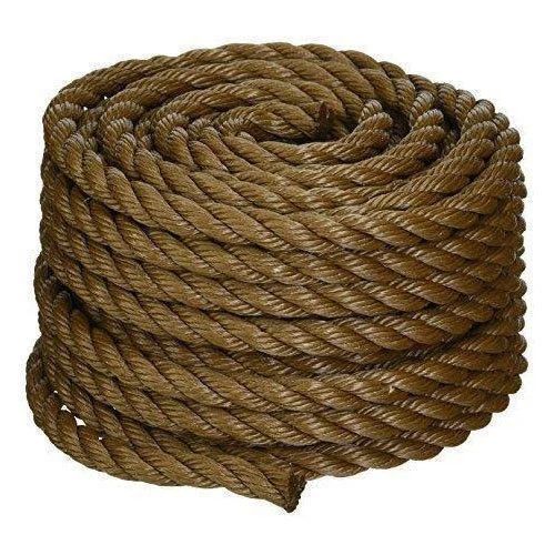 Twisted Brown Polypropylene Rope, For Industrial, Length : 50-100 M/reel