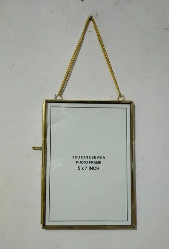 Faraz Printed Brass Hanging Photo Frame, For Decoration
